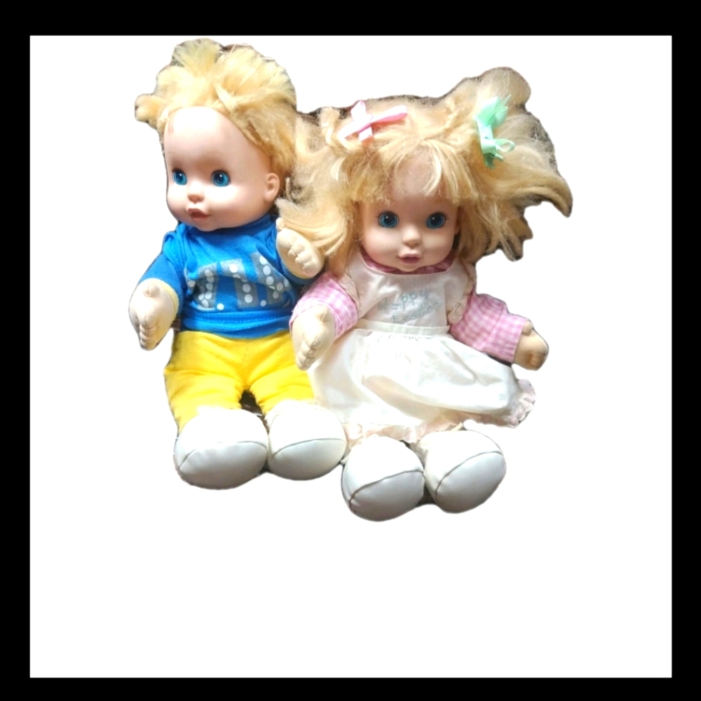 Restoration Vintage 2000 Dsi Too Cute Twins Interactive Talking Dolls Hands Move